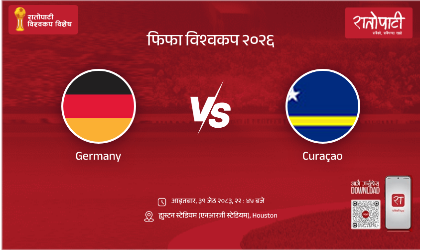 Germany vs Curaçao FIFA World Cup 2026